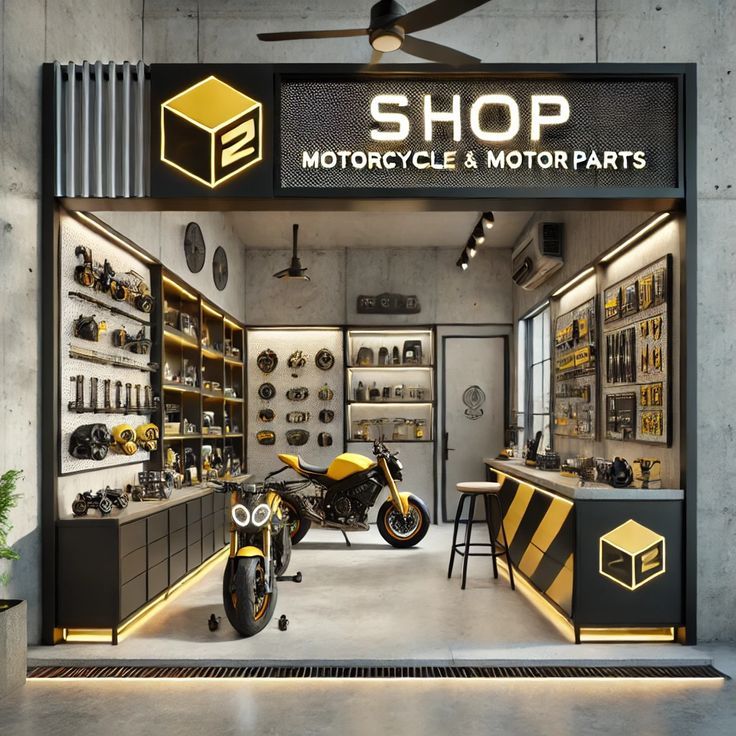 Local de repuestos y accesorios para motos